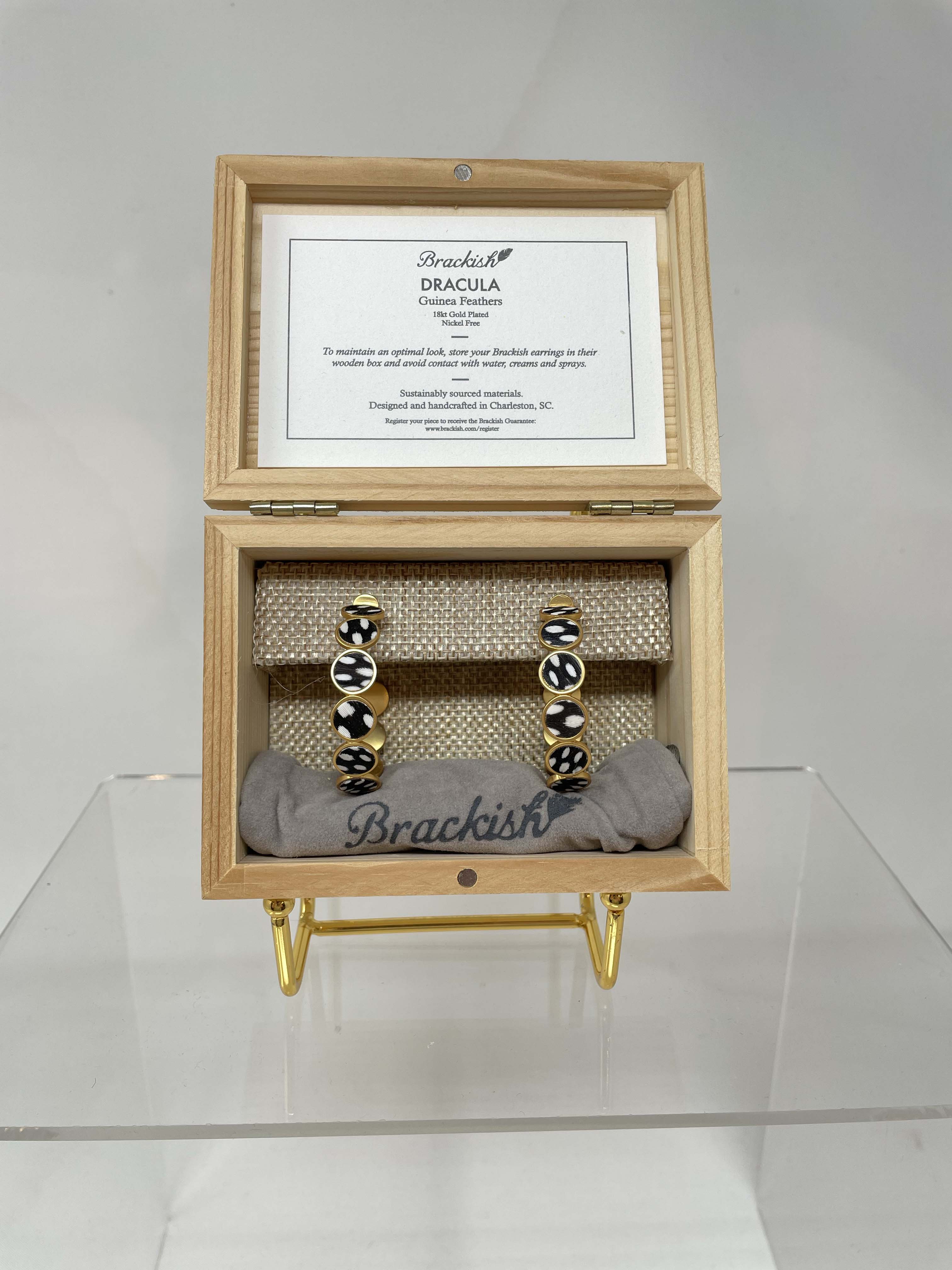 Brackish Dracula Hoop Earrings