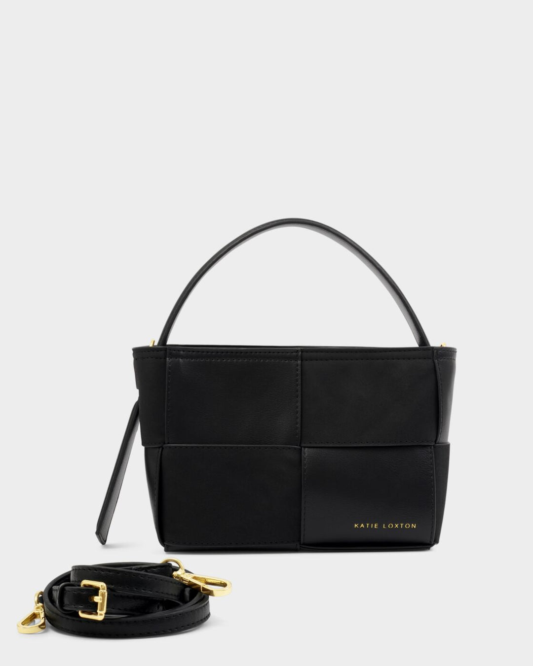 Katie Loxton Taya Woven Suedette Top Handle Bag