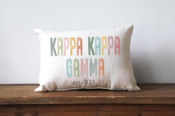 Little Birdie Kappa Kappa Gamma Pillow