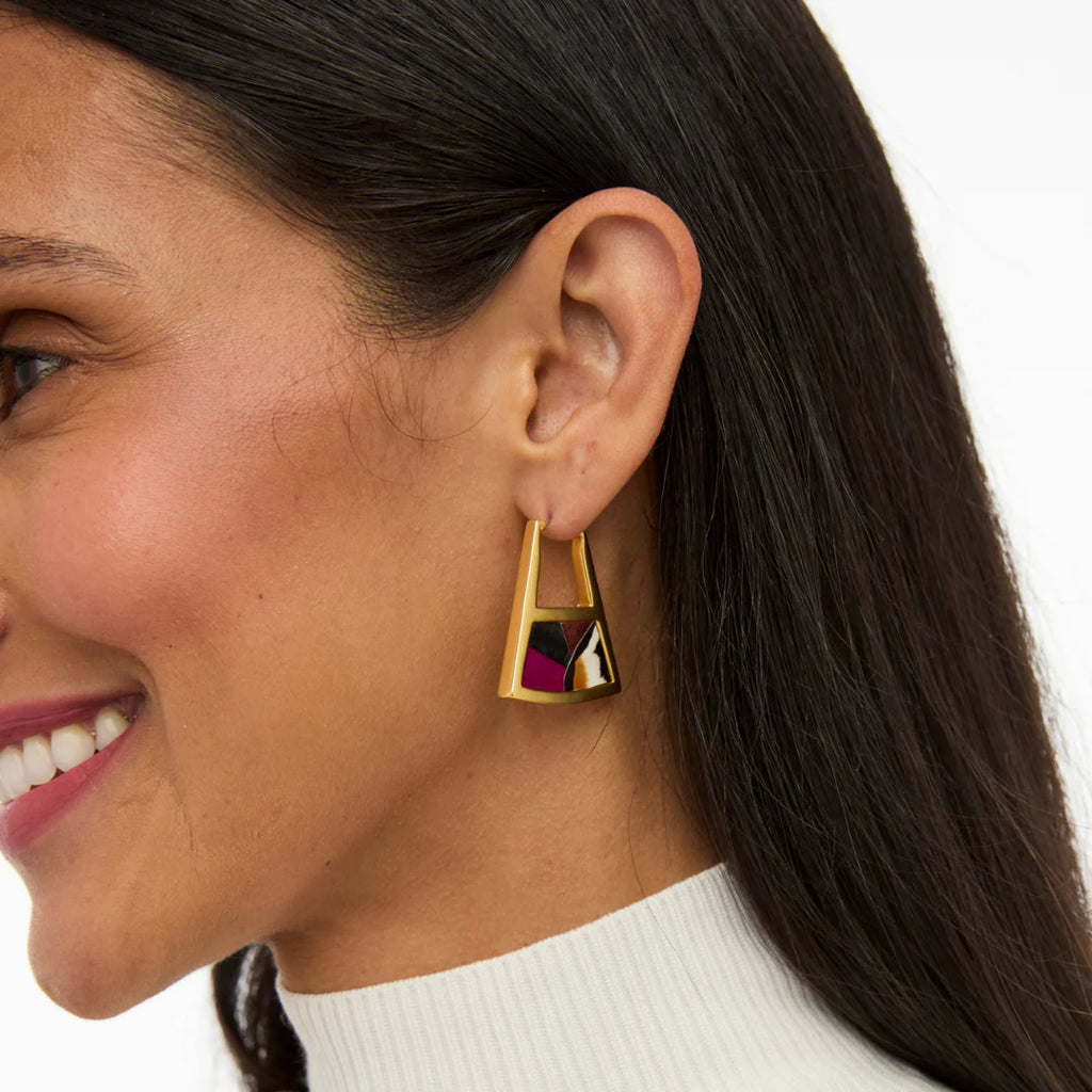 Brackish Ava Double Sided Triangle Hoop