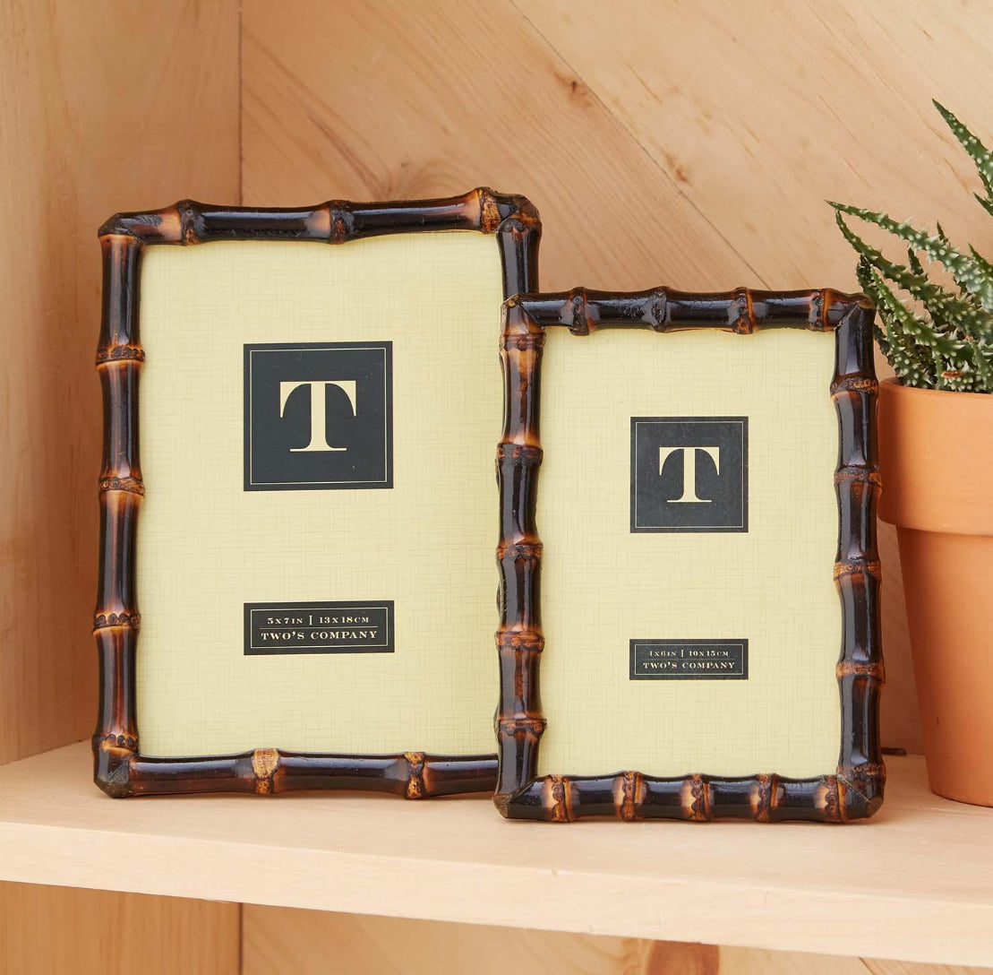 Twos Company Bamboo Frames Set Of Two