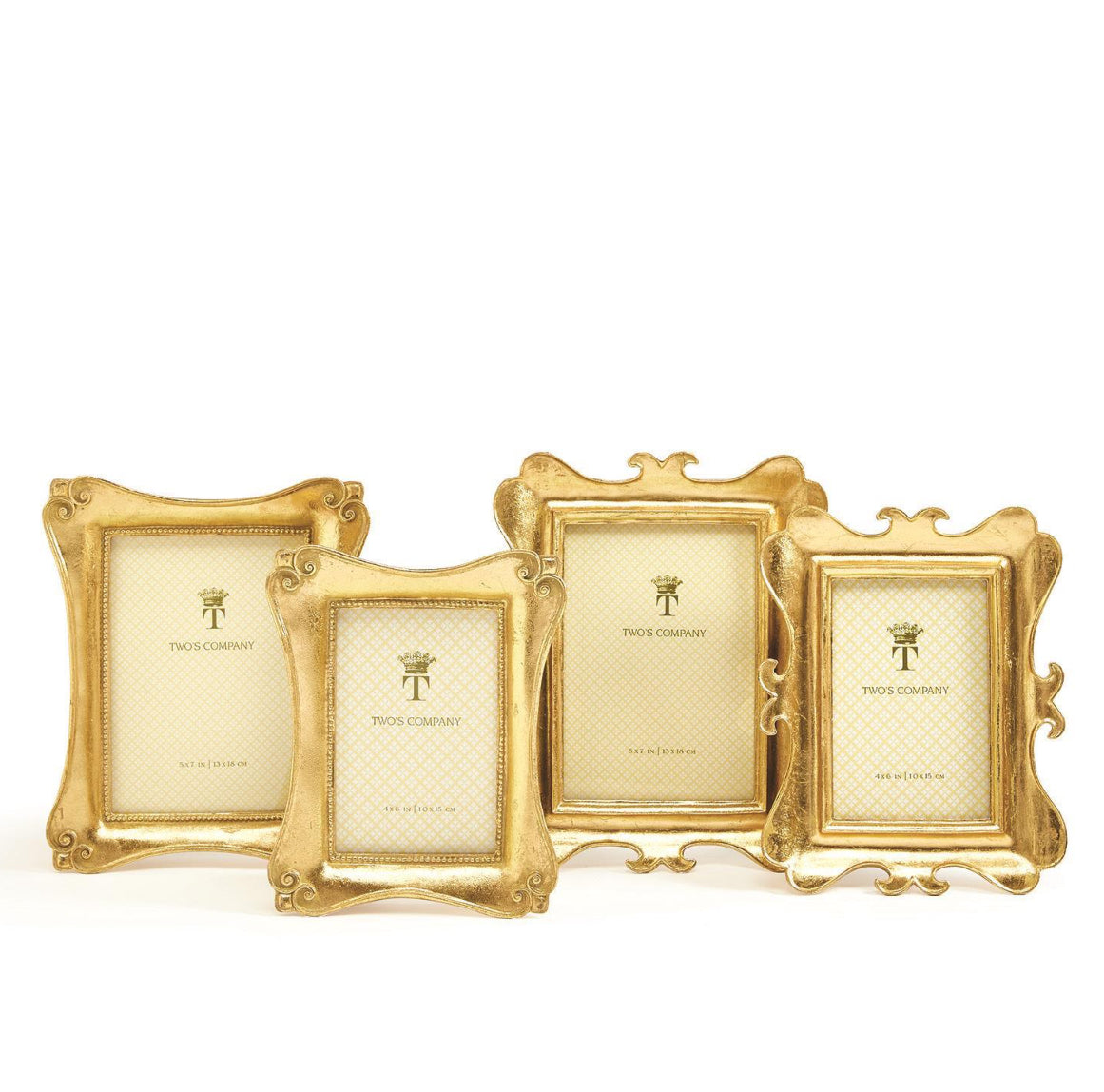 Twos Company Gold Leaf Frames Set Of Two