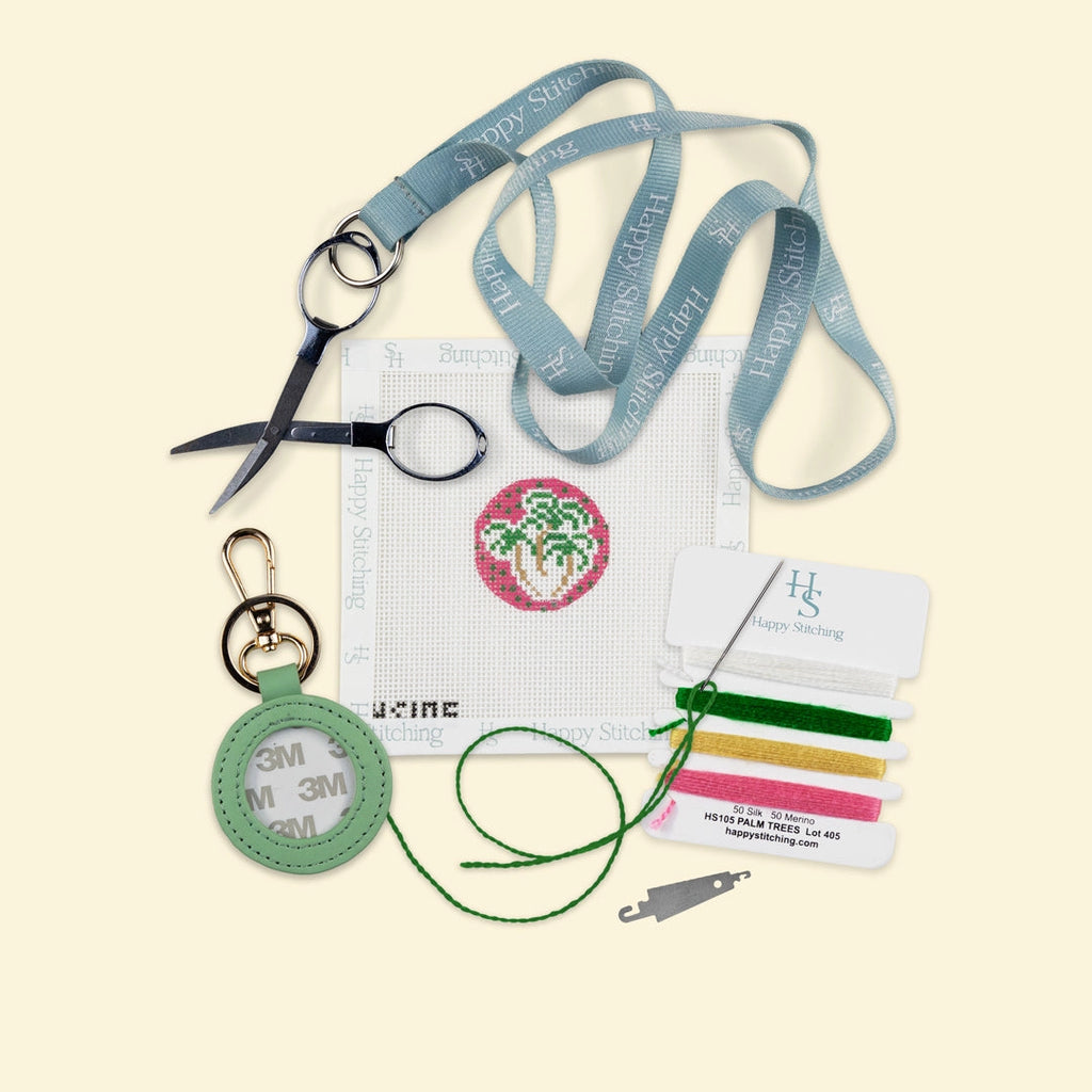 Happy Stitching Key Fob Needlepoint Kit