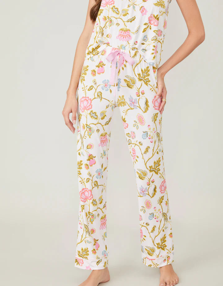 Spartina Jane Jacobean Cream Pajama Pant