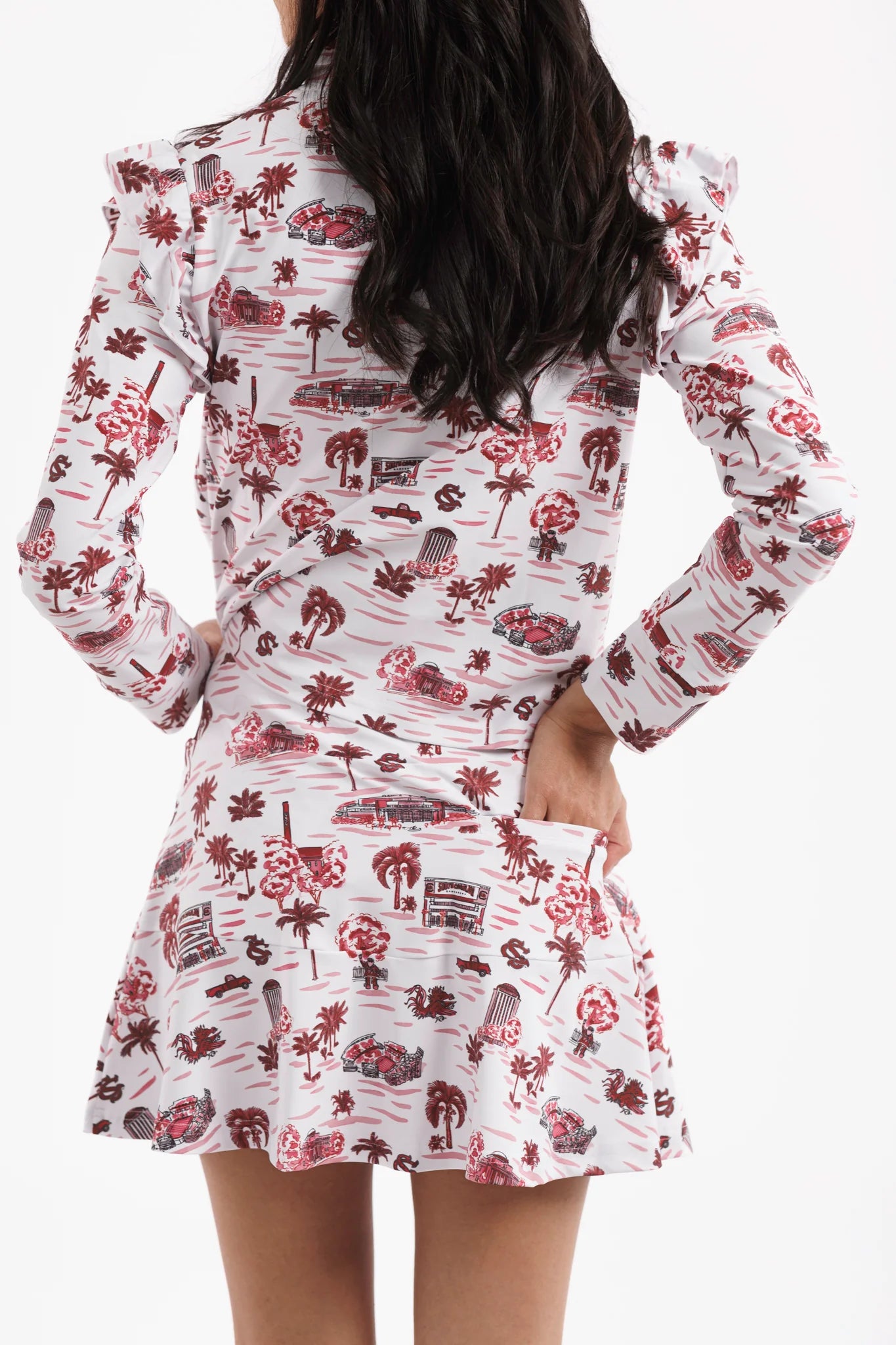 Smith & Quinn Molly Gamecock Toile Skirt