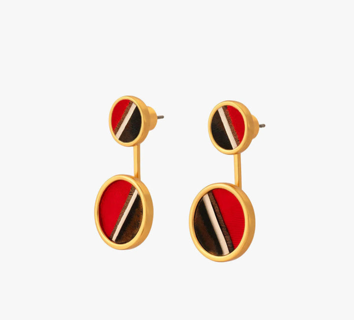 Brackish Hazel Bezel Jacket Earring
