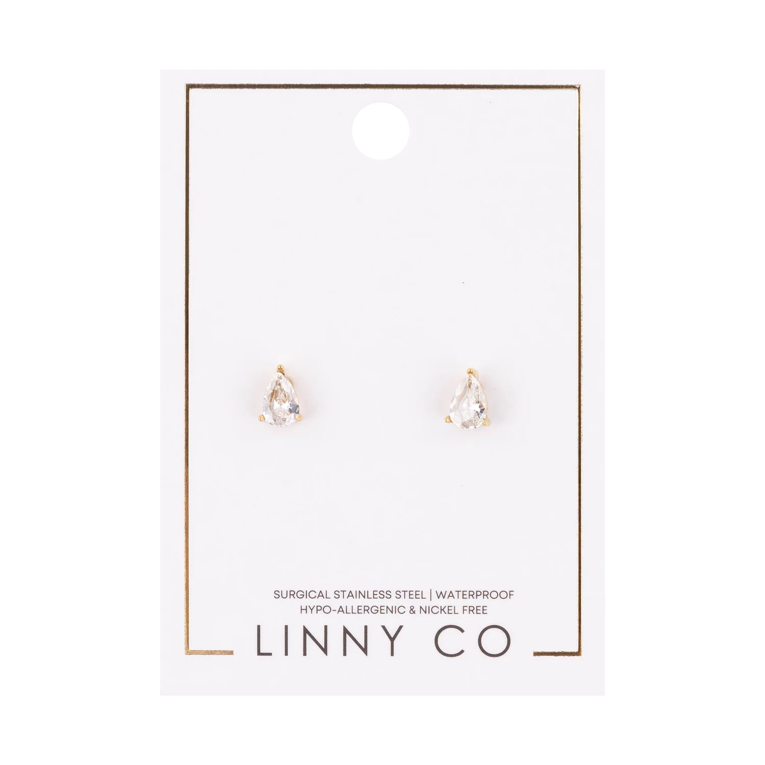 Linny & Co Screwback Stud Earring Paige Pear