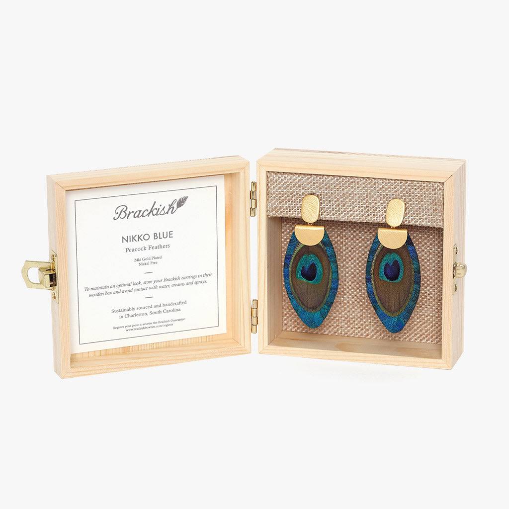 Brackish Nikko Blue Drop Earring