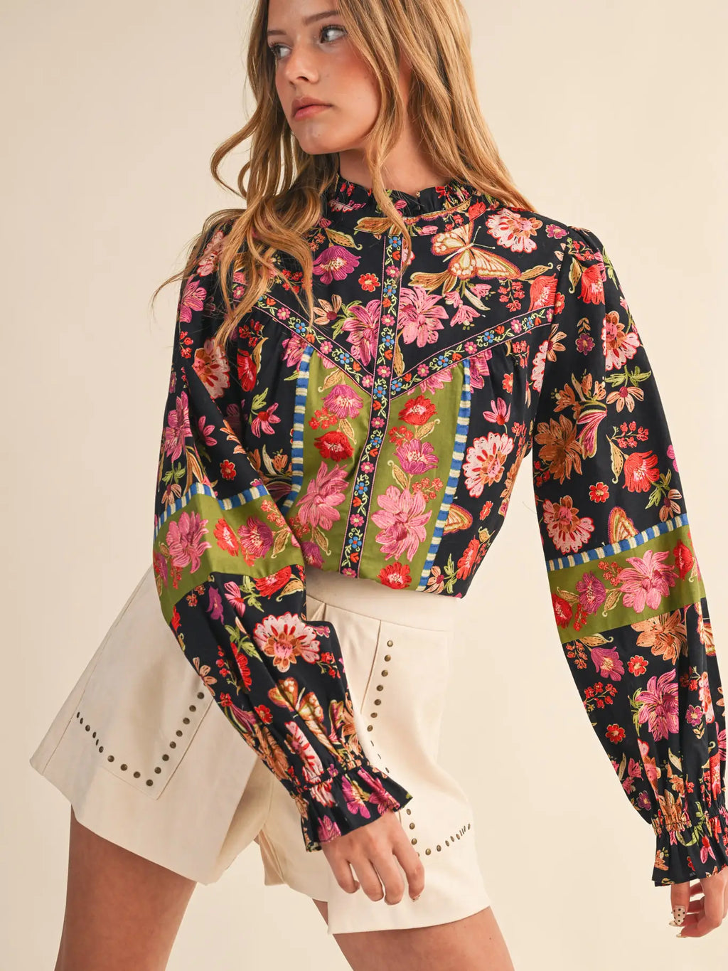 Floral Long Sleeve Blouse