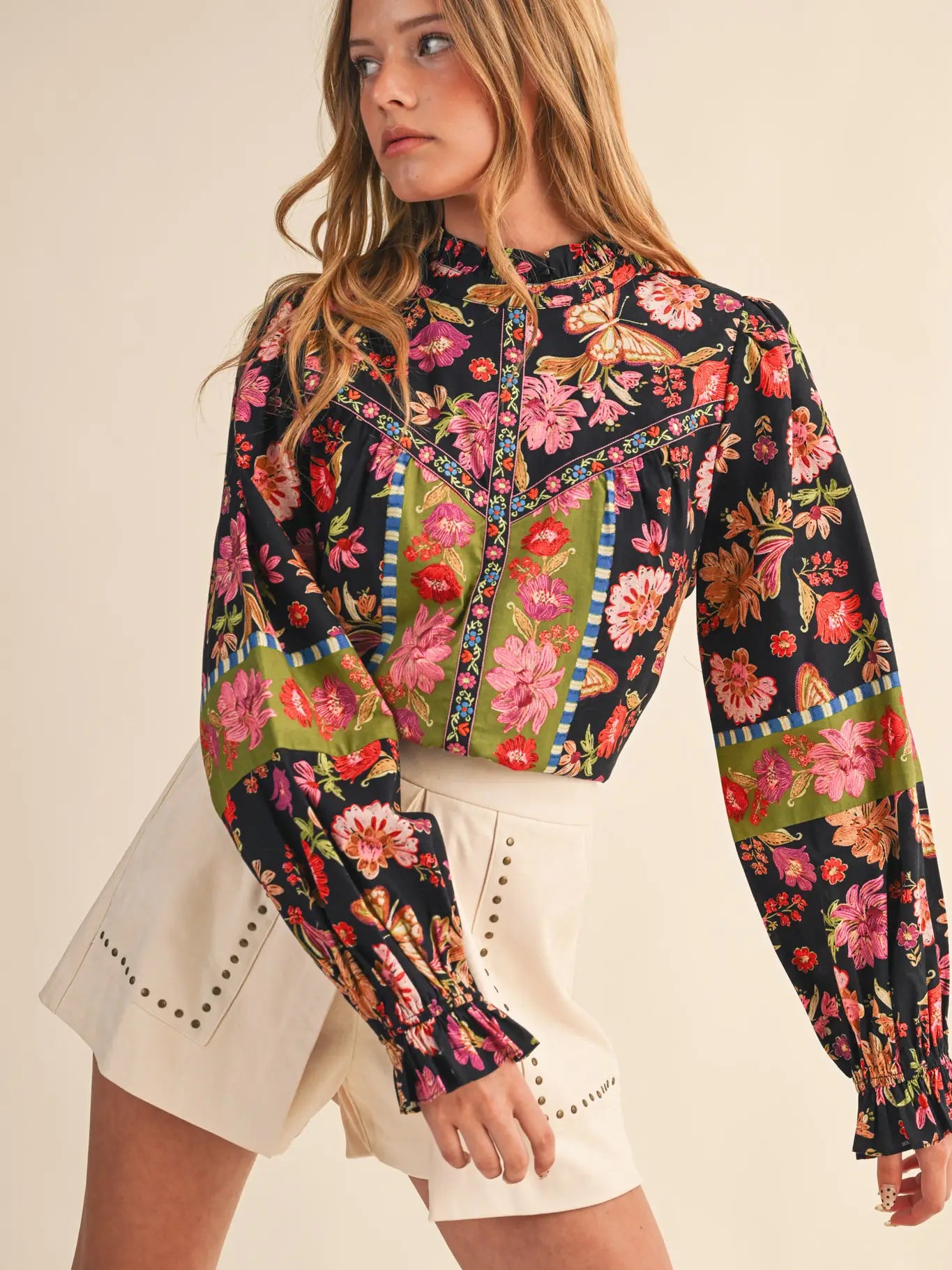 Floral Long Sleeve Blouse