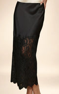 RESET Satin & Lace Maxi Skirt