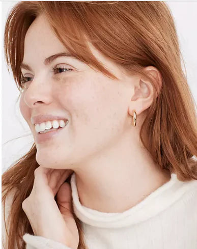 Enewton Round Gold 1” Post Hoop 4MM Smooth