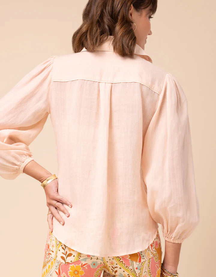 Spartina Claudette Pale Blush Blouse