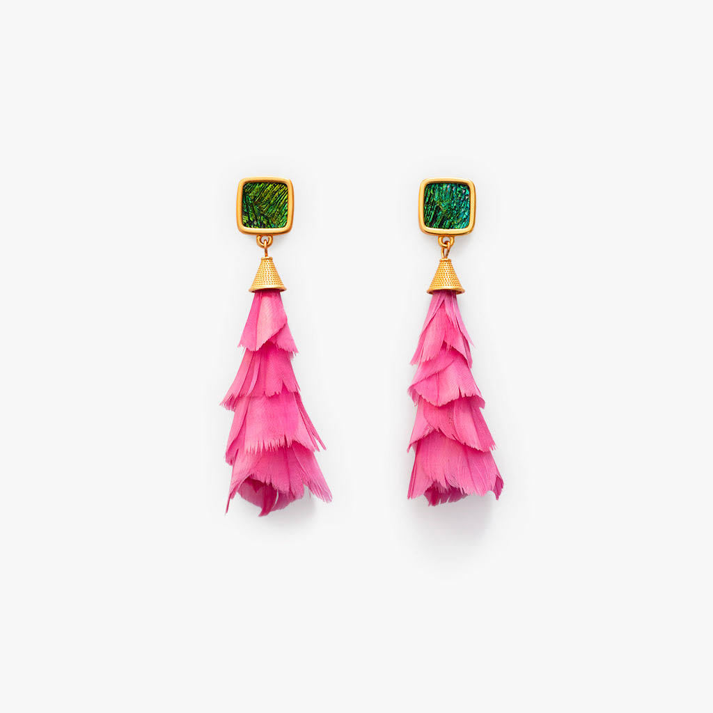 Brackish Long field Statement Earring