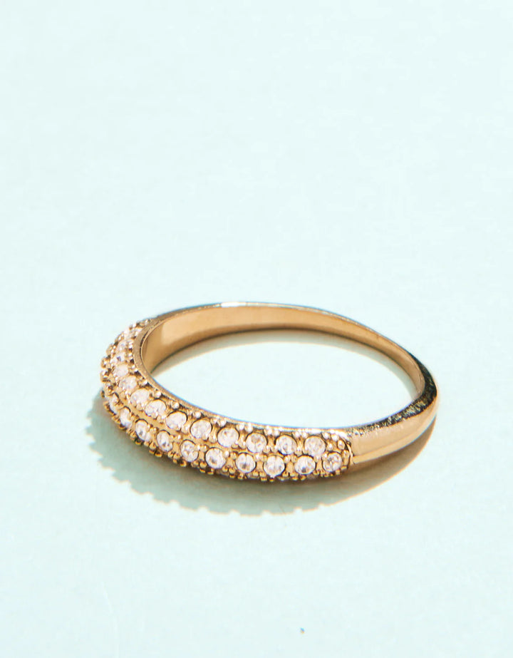 Spartina Sparkling Avondale Ring Crystal Gold