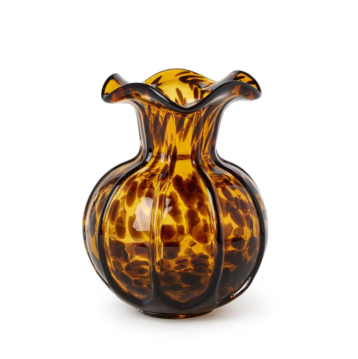 Twos Company Ruffled Tortoise Vase