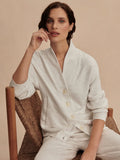 Varley Celeste Button Up Sweat Through Top