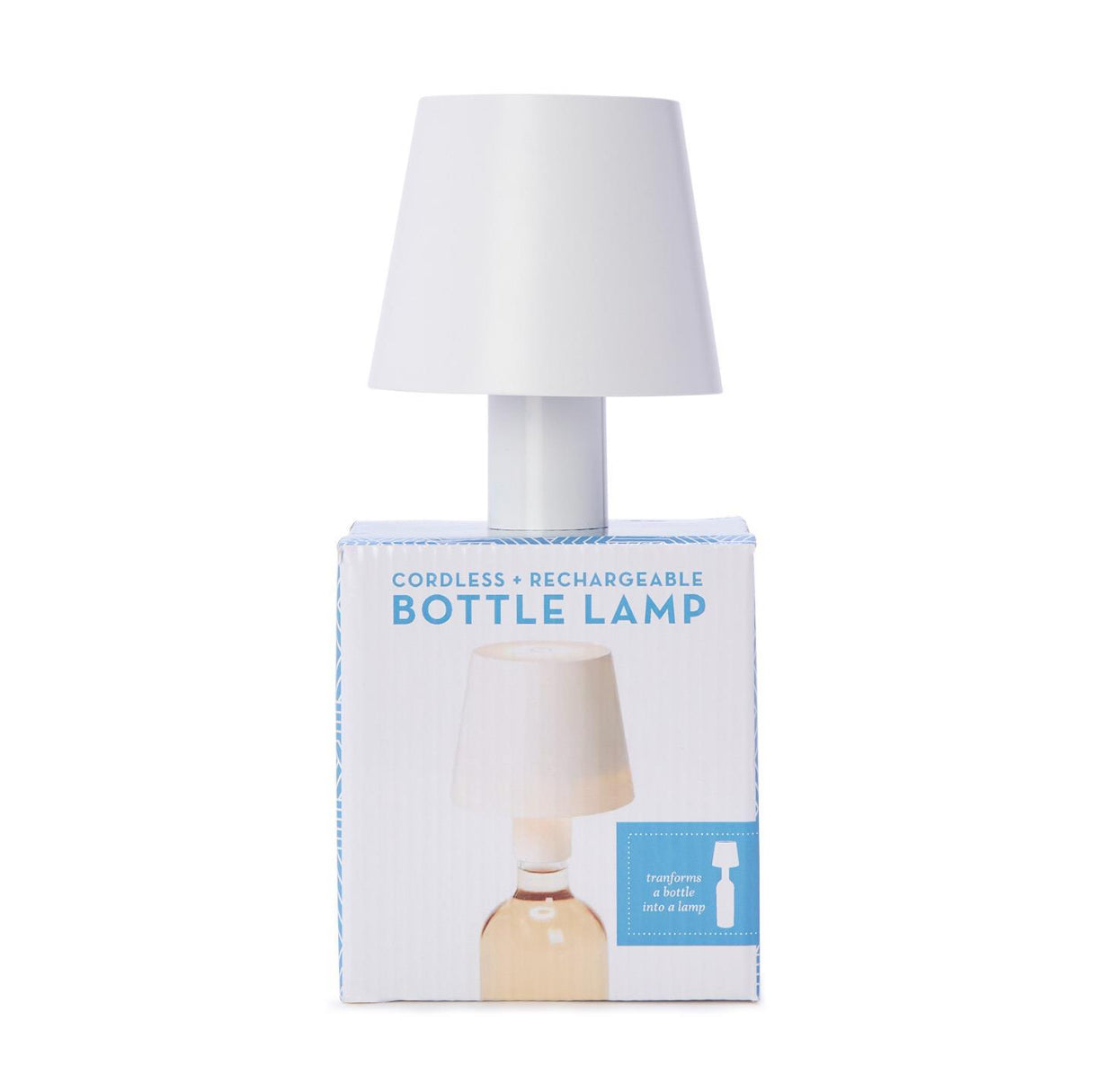 Twos Company LED Portable White Lampshade