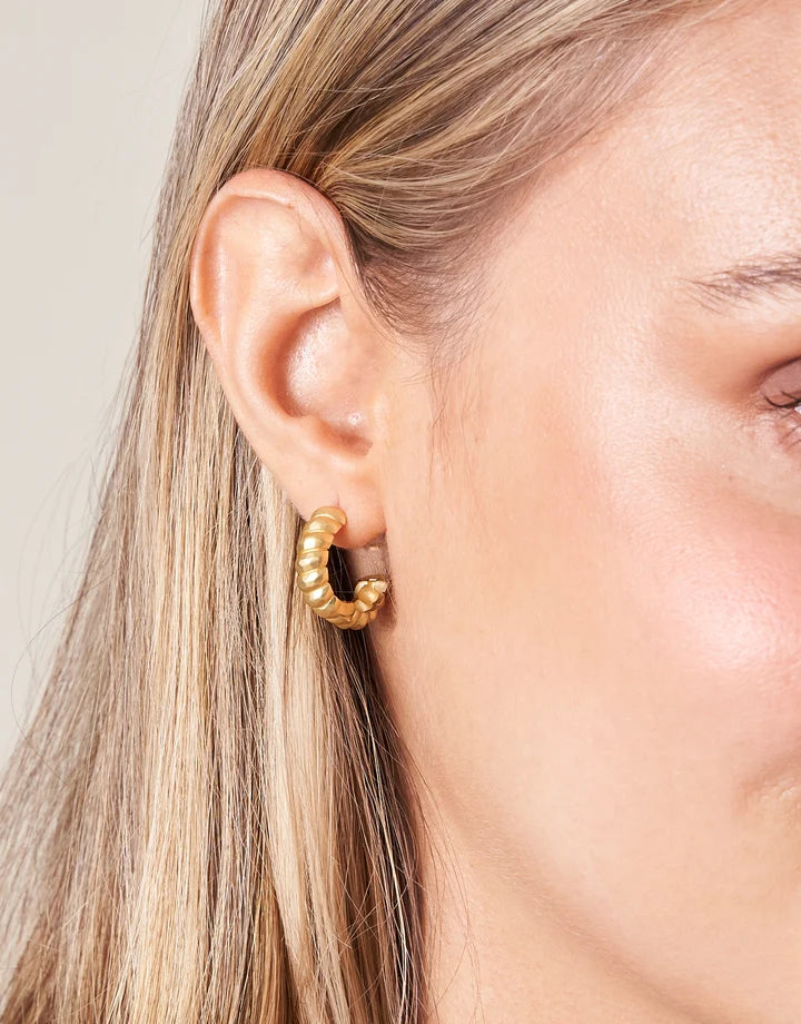 Spartina 449 Classic Hoop Earring Set Gold (2 Pairs)