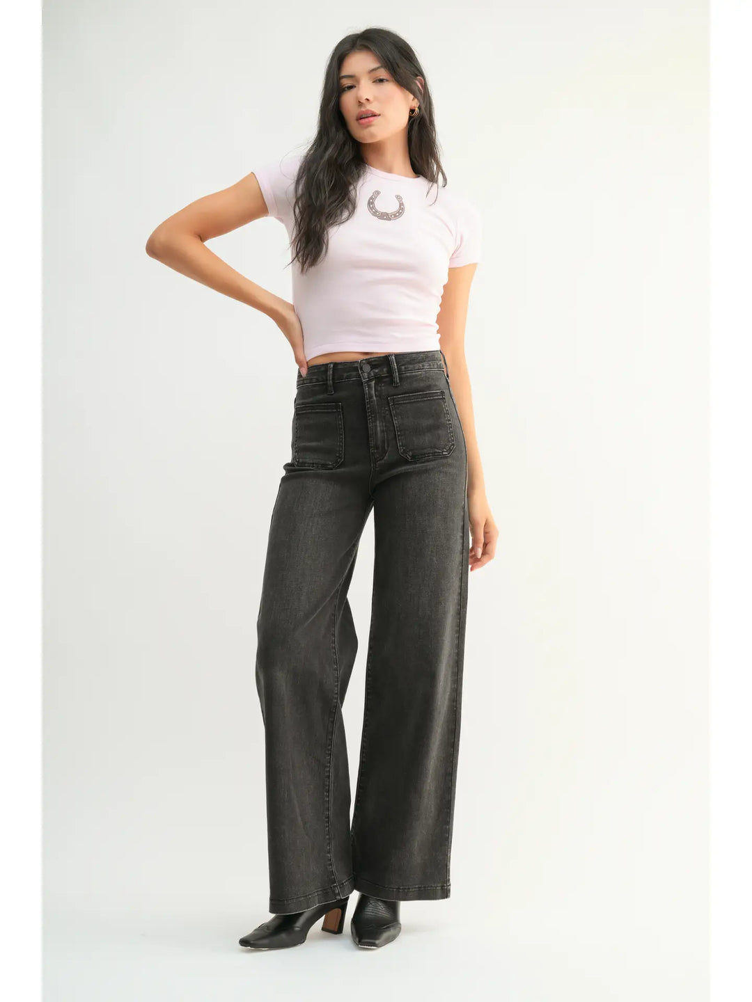 Black Wide Leg Jeans