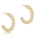 enewton 1" Classic Beaded Gold Hoop