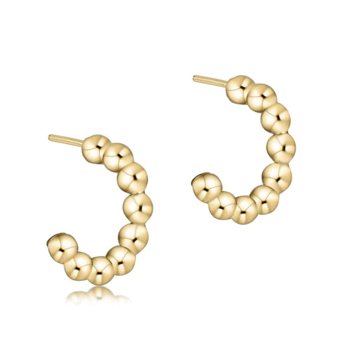 enewton 1" Classic Beaded Gold Hoop
