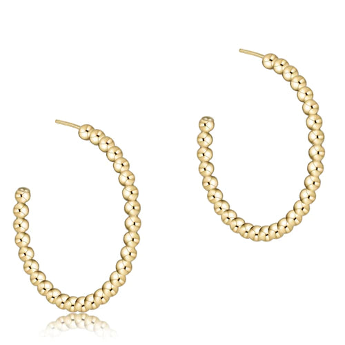 enewton 1.25" Classic Gold Bead Hoop