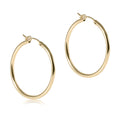 enewton 1.5" Round Smooth Gold Hoop