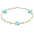 enewton Signature Cross Gold Pattern Bead Bracelet