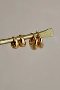 Katie Waltman Jewelry Amalfi Chunky Gold Plate Hoops