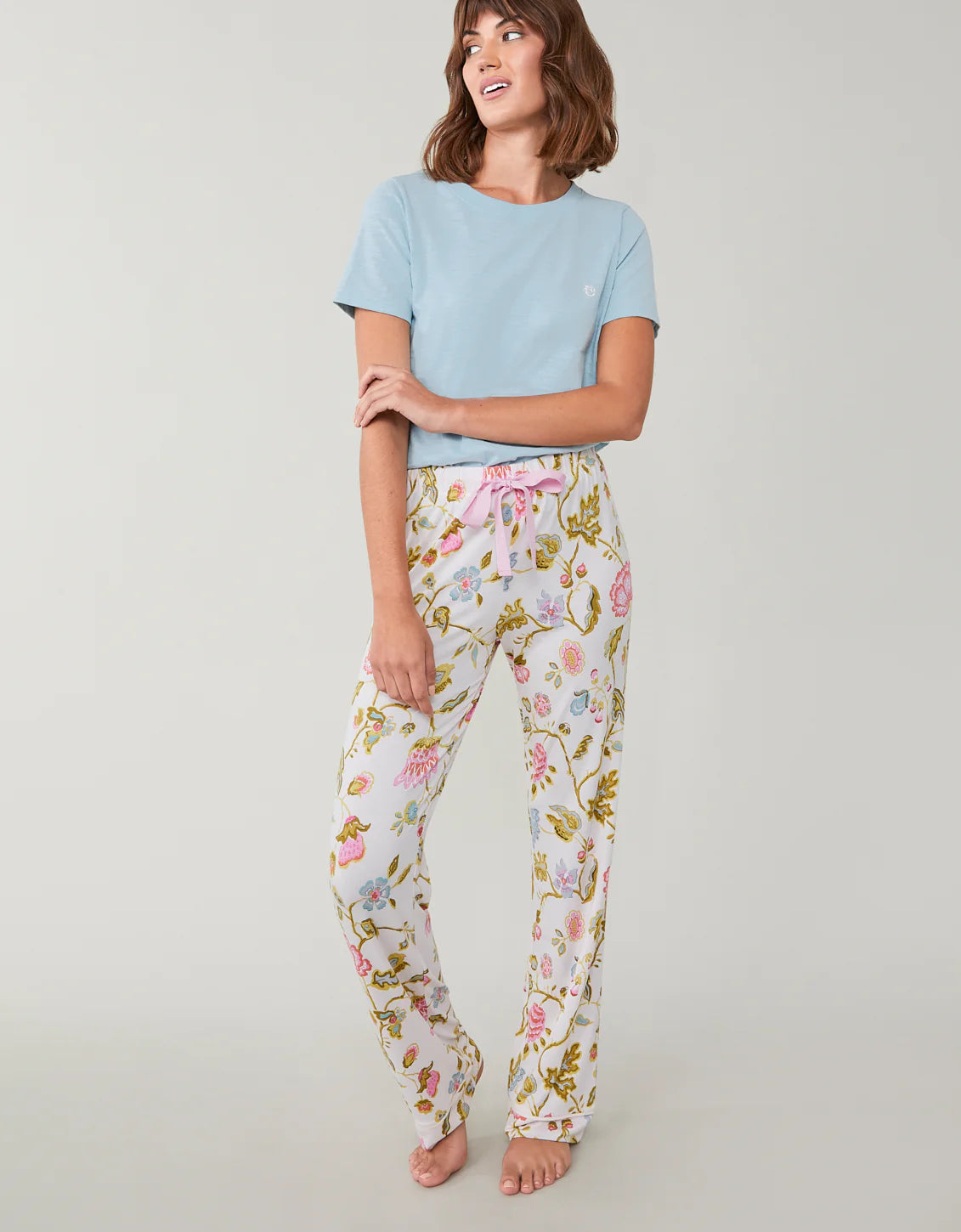 Spartina Jane Jacobean Cream Pajama Pant