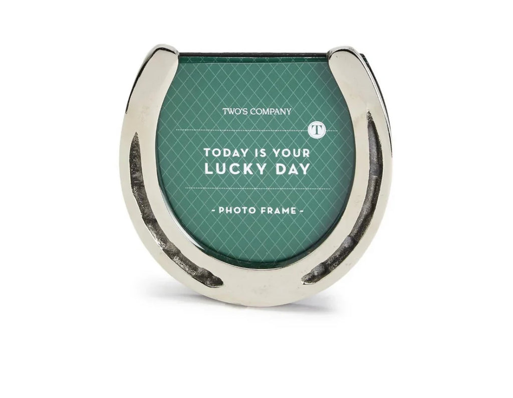 Two's Company Lucky Day Horseshoe Photo Frame