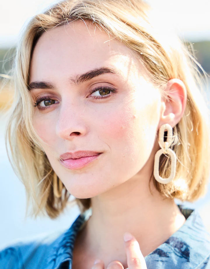 Spartina Straw Link Earrings