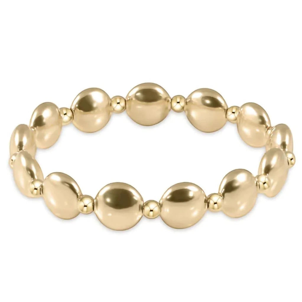 Enewton Honesty Gold Grateful Pattern 10MM Bead Bracelet