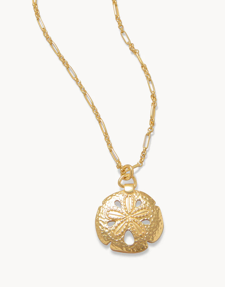 Spartina 499 Sand Dollar Necklace 31” Gold