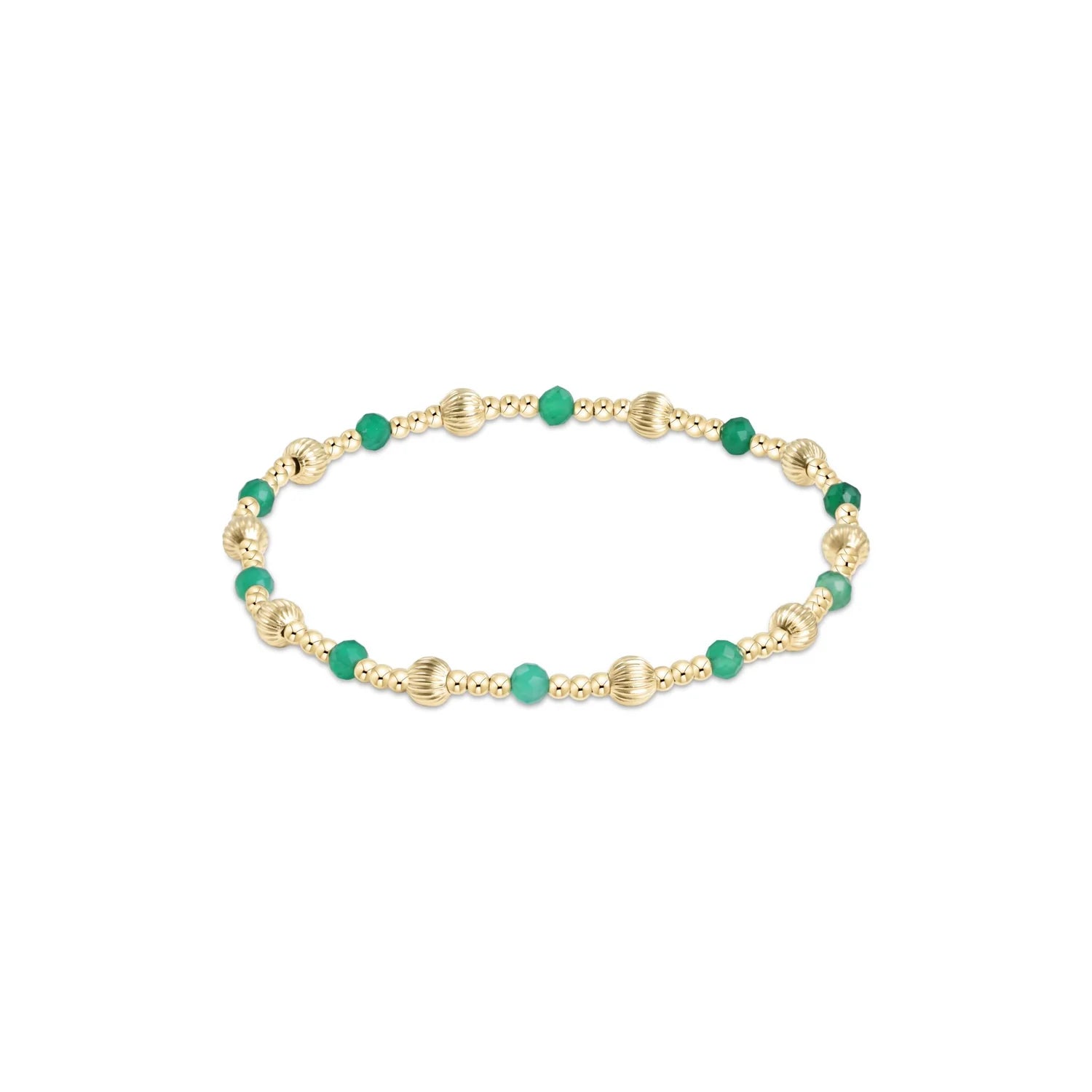 Enewton Sincerity Gold 4MM Green Onyx