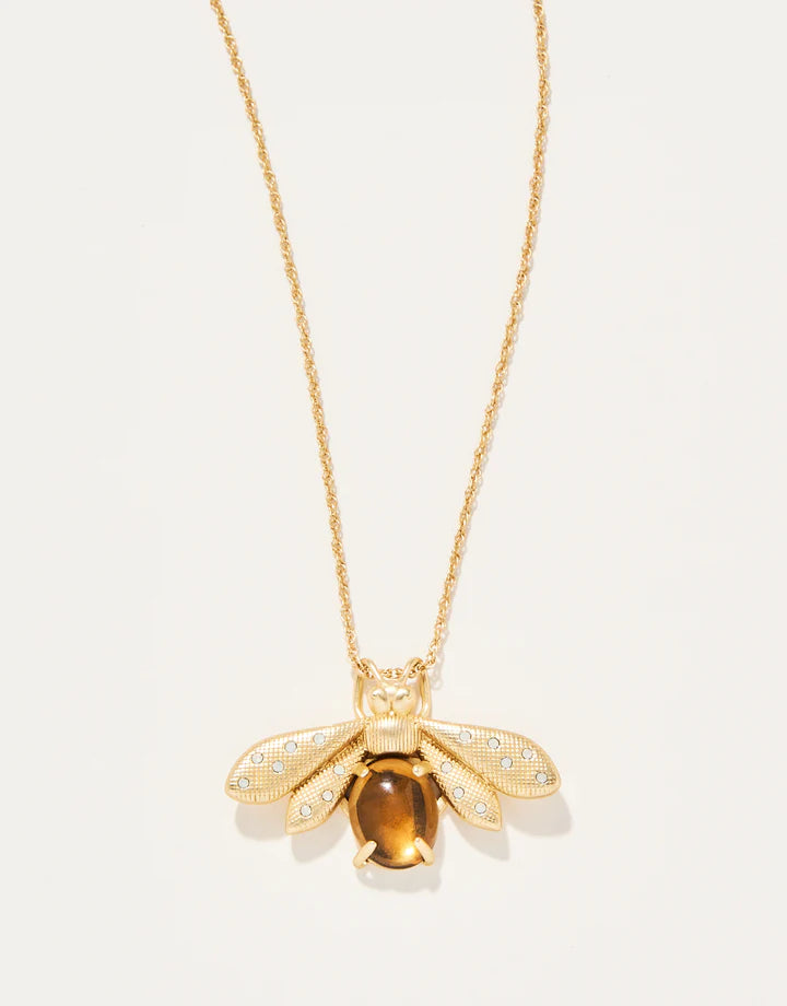 Spartina 499 Honey Bee Slide Necklace 28” Bronze