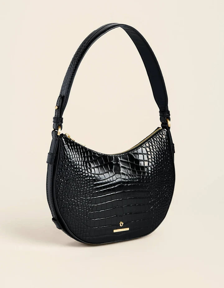 Spartina 449 Siren Lynn Leather Hobo Black Croc