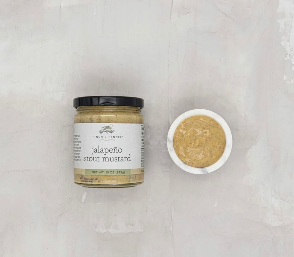 Finch and Fennel 10oz Jalapeno Stout Mustard