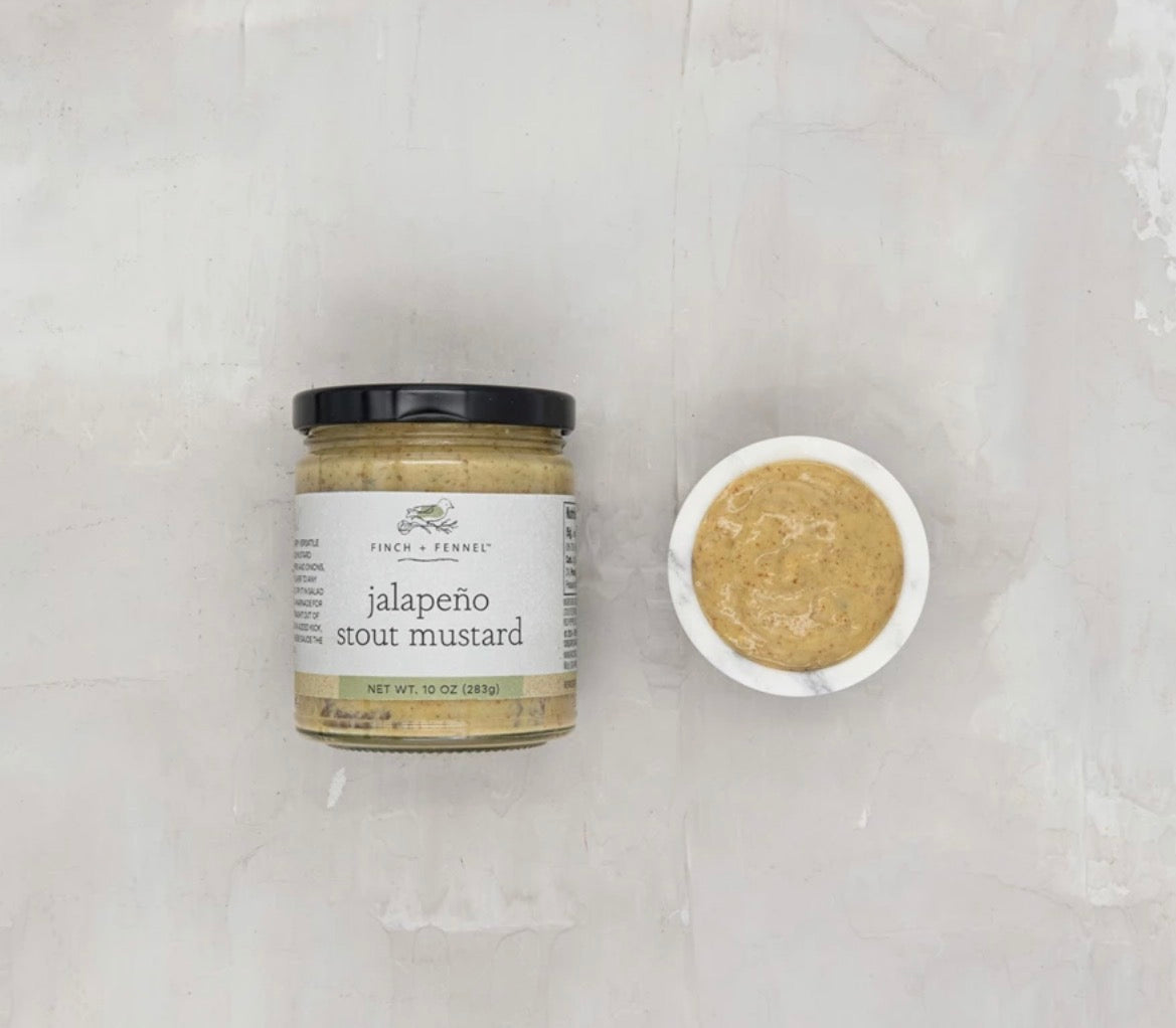Finch and Fennel 10oz Jalapeno Stout Mustard