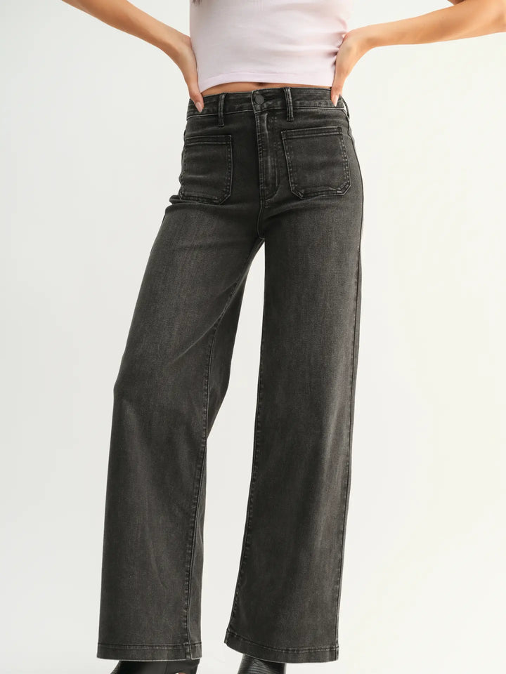 Black Wide Leg Jeans