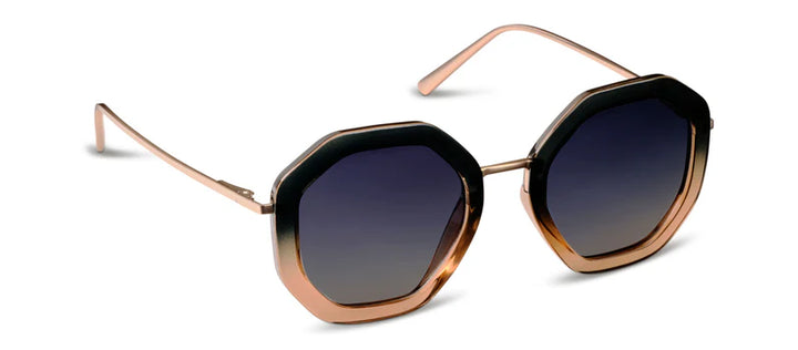Peepers Solana Polarized Sunglasses Black/Tan