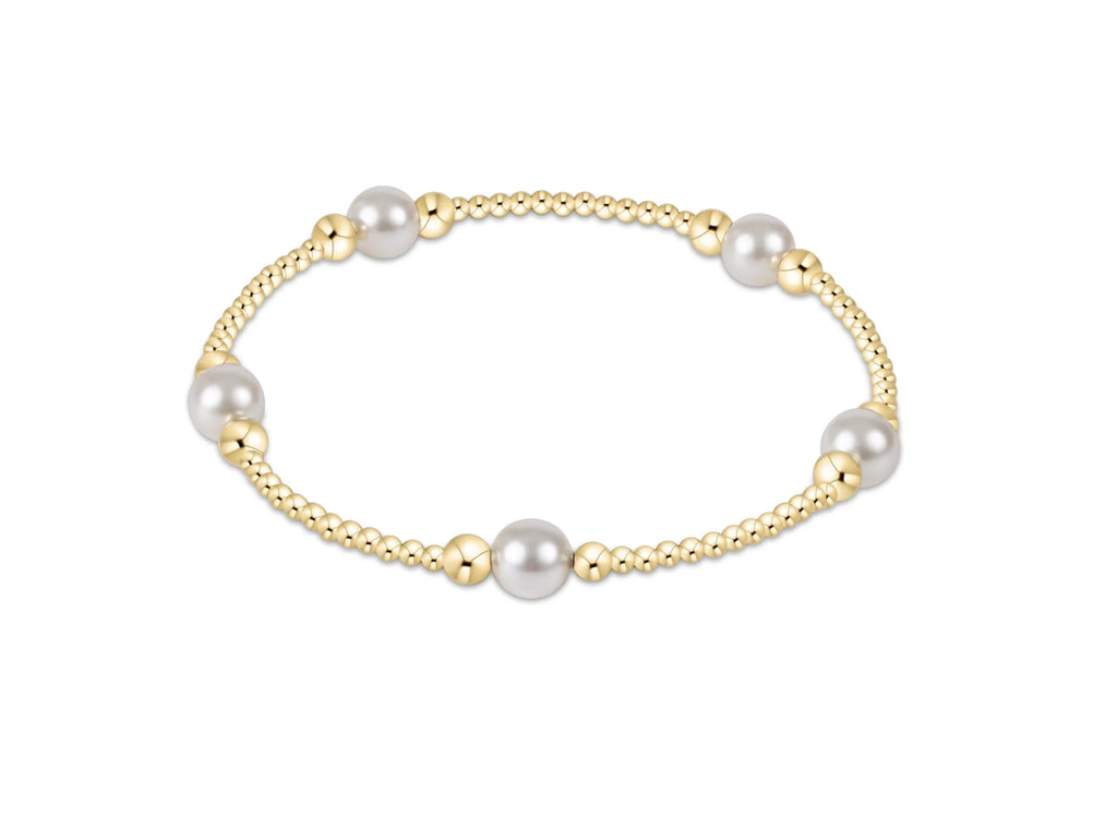 Enewton Classic Purpose Pattern Bead Bracelet Pearl