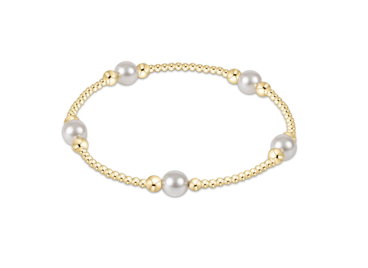 Enewton Classic Purpose Pattern Bead Bracelet Pearl