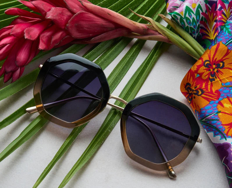 Peepers Solana Polarized Sunglasses Black/Tan