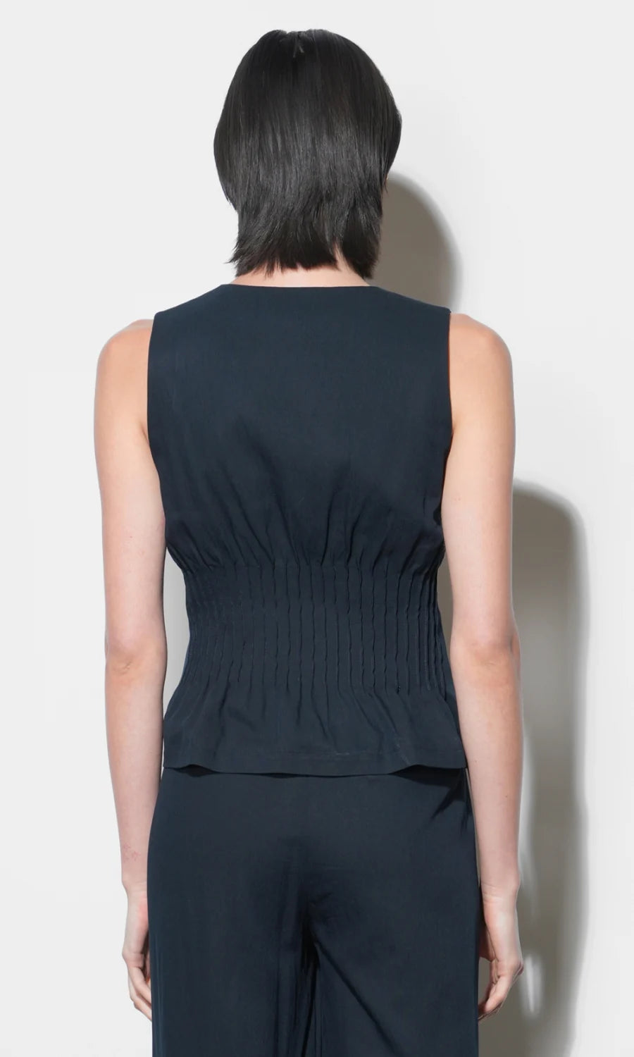 Greylin Lacey Pintuck Sleeveless Top