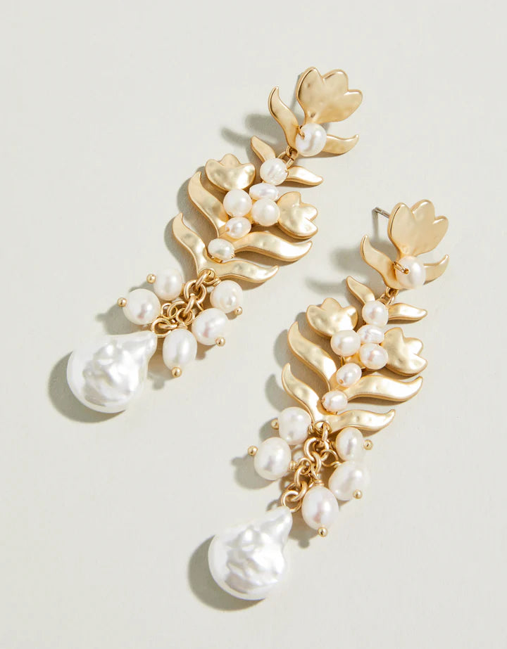 Spartina 499 Jane Pearl Flower Earring Pearl