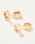 Spartina 449 Classic Hoop Earring Set Gold (2 Pairs)