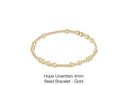 Enewton Hope Unwritten Bead Bracelet Gold