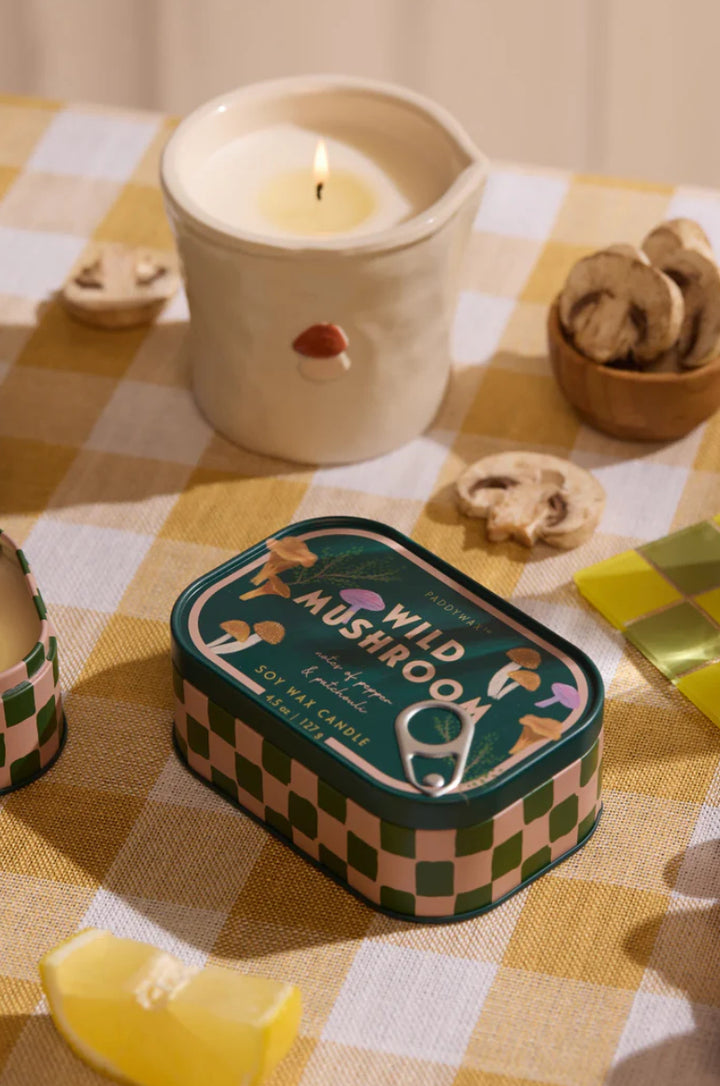 Paddywax Bistro 4.5oz Wild Mushroom Tin Candle